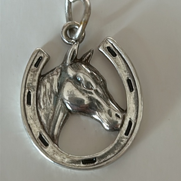 Horse/Horse shoe pendants or Earrings Sterling Silver - Picture 3 of 9